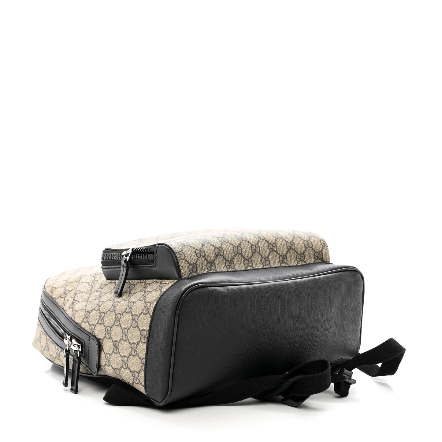 GG Supreme Monogram Medium Backpack Black