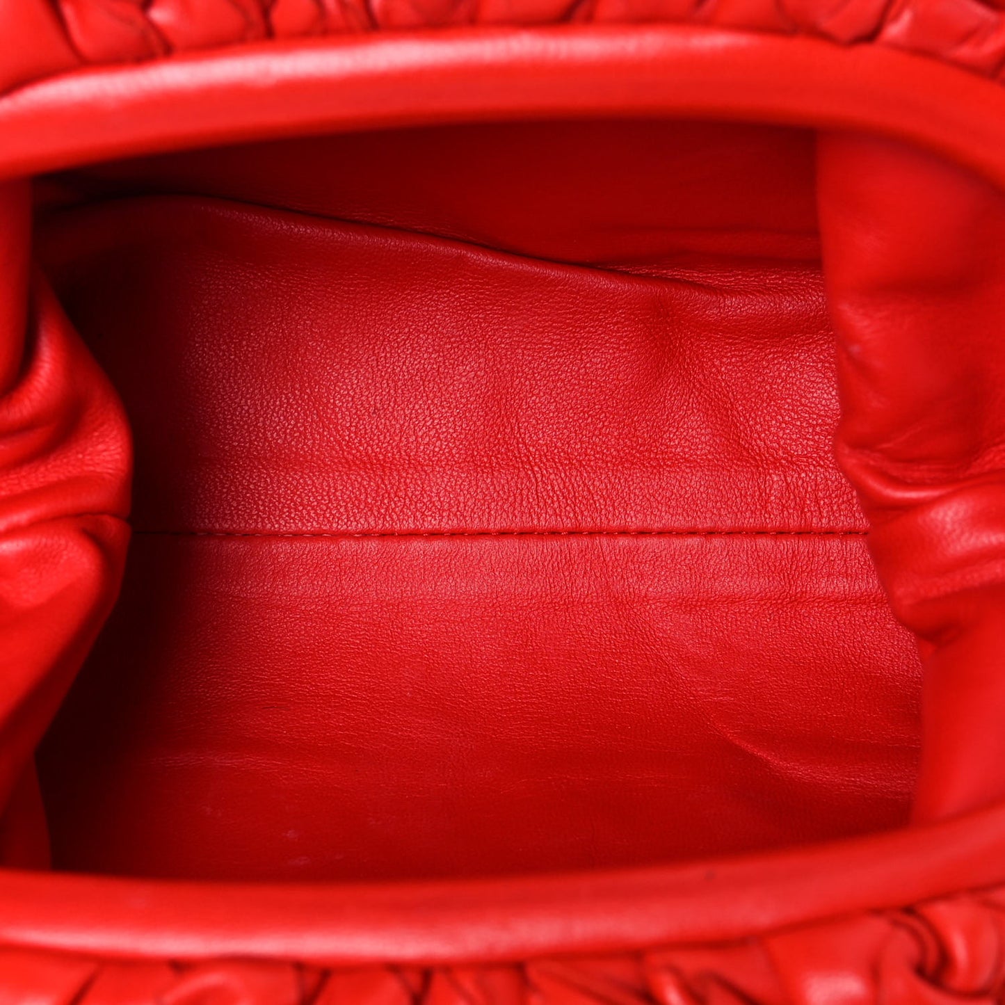 Nappa Intrecciato The Mini Pouch Bright Red