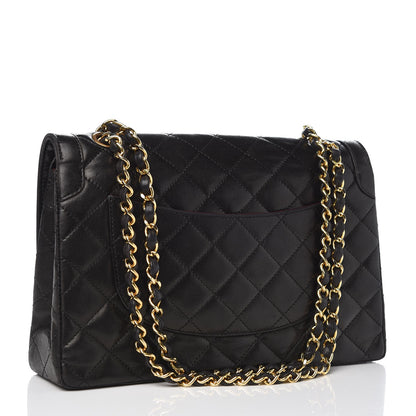 Chanel Lambskin Quilted Medium Double Flap Black 3 of 13