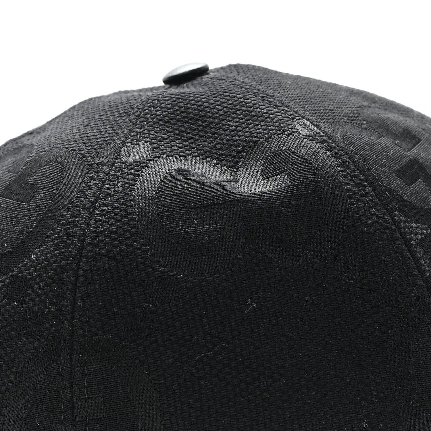 Gucci Monogram Jumbo GG Baseball Hat XXL Black 6 of 9