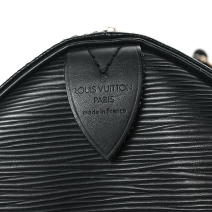 Louis Vuitton Epi Speedy 30 Black 6 of 9