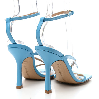 Bottega Veneta Lambskin Stretch Multi Strap 90mm Sandals 35.5 Sky Blue 4 of 8