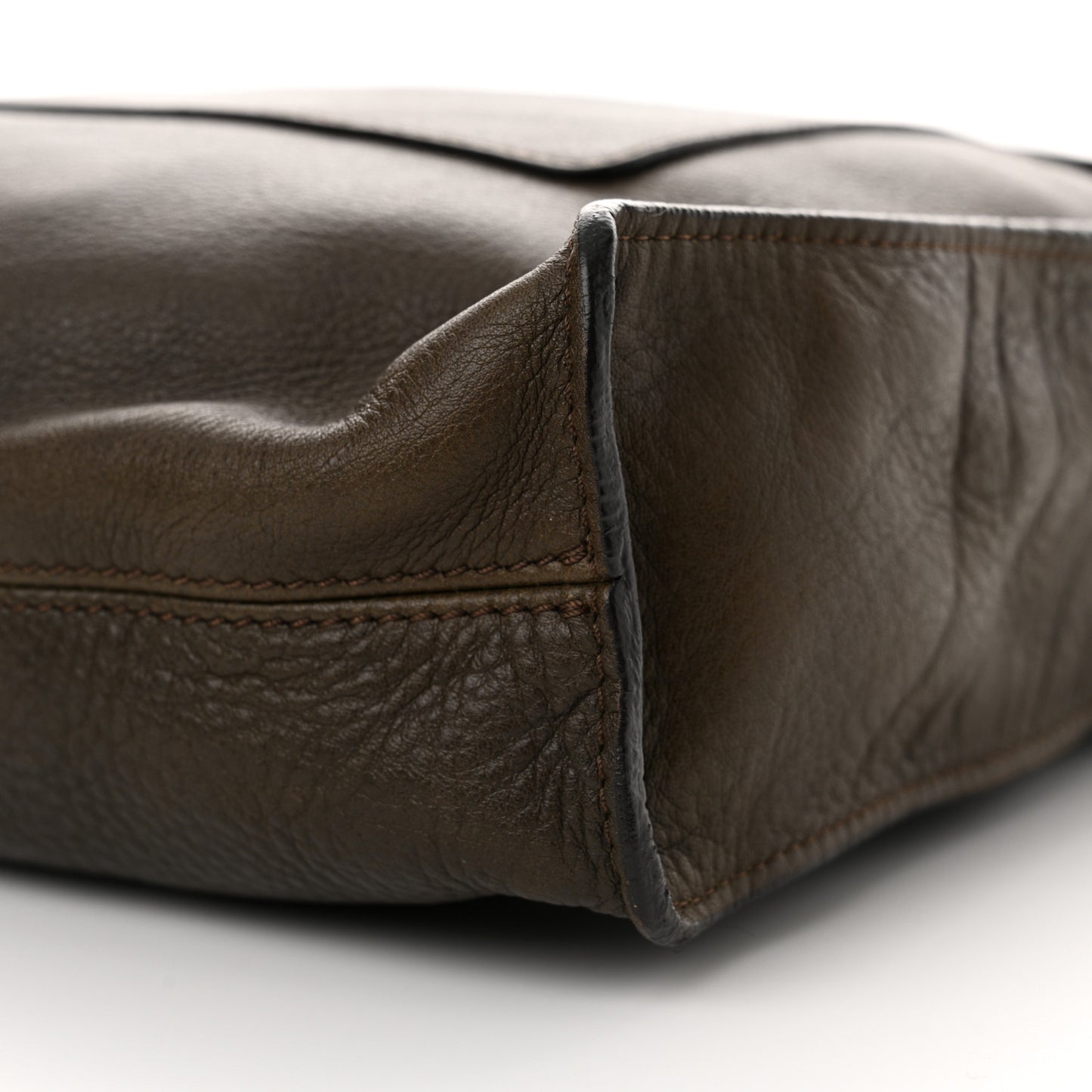 Natural Grain Calfskin Antony Messenger Crossbody Green