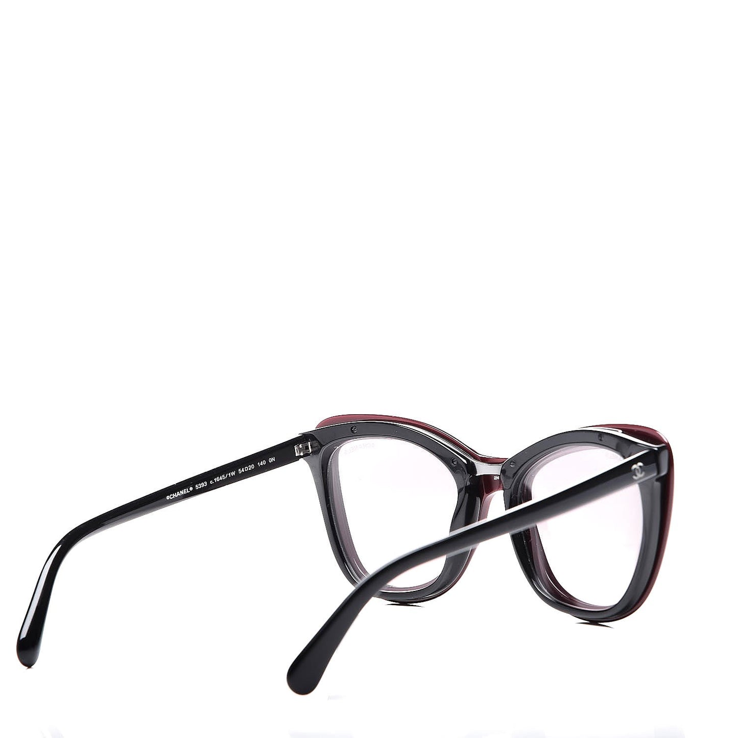 Clip On Sunglasses 5393 Black Burgundy