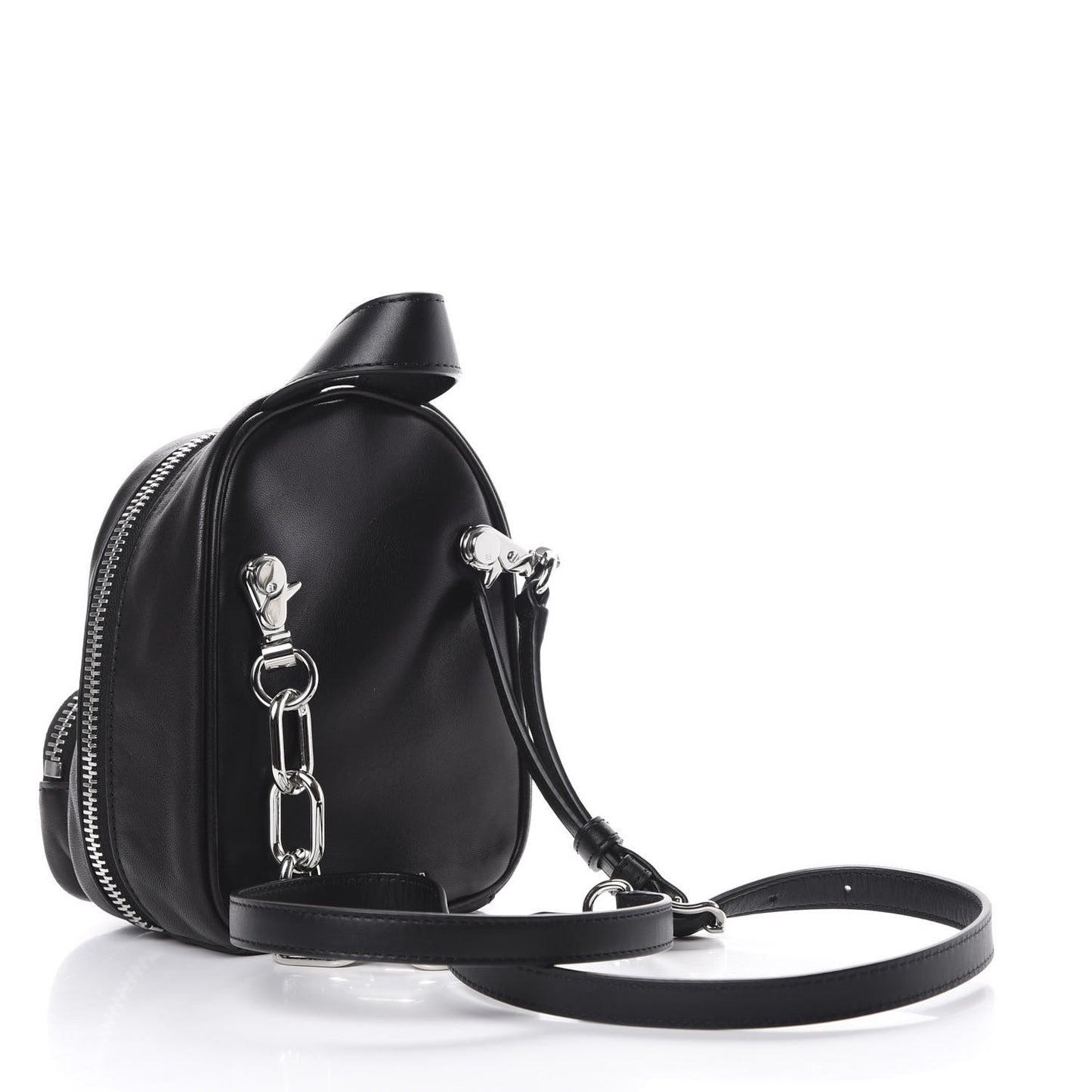 Lambskin Mini Attica Backpack Crossbody Black