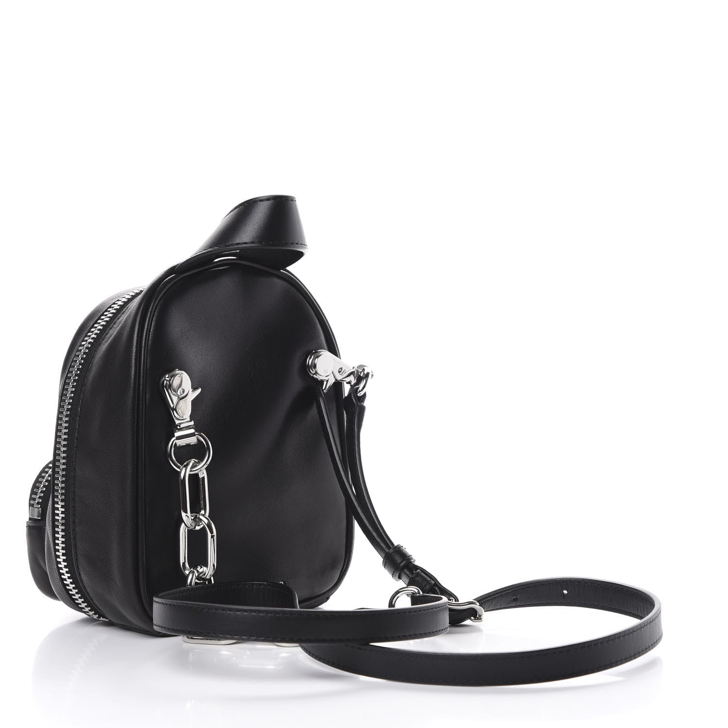 Alexander Wang Lambskin Mini Attica Backpack Crossbody Black 2 of 9