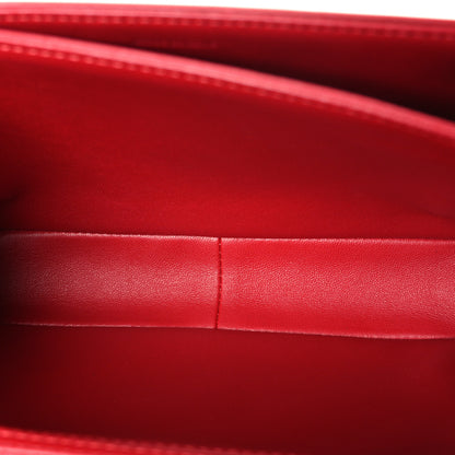Celine Shiny Calfskin Medium Triomphe Red Red 5 of 11