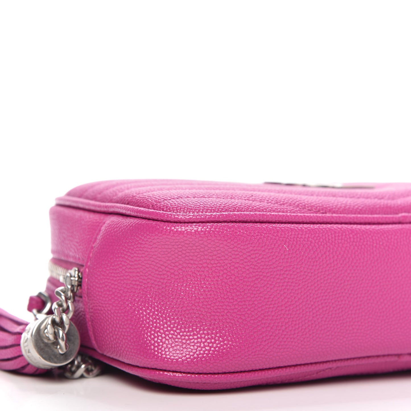 Grain De Poudre Matelasse Monogram Mini Lou Camera Bag Bright Pink