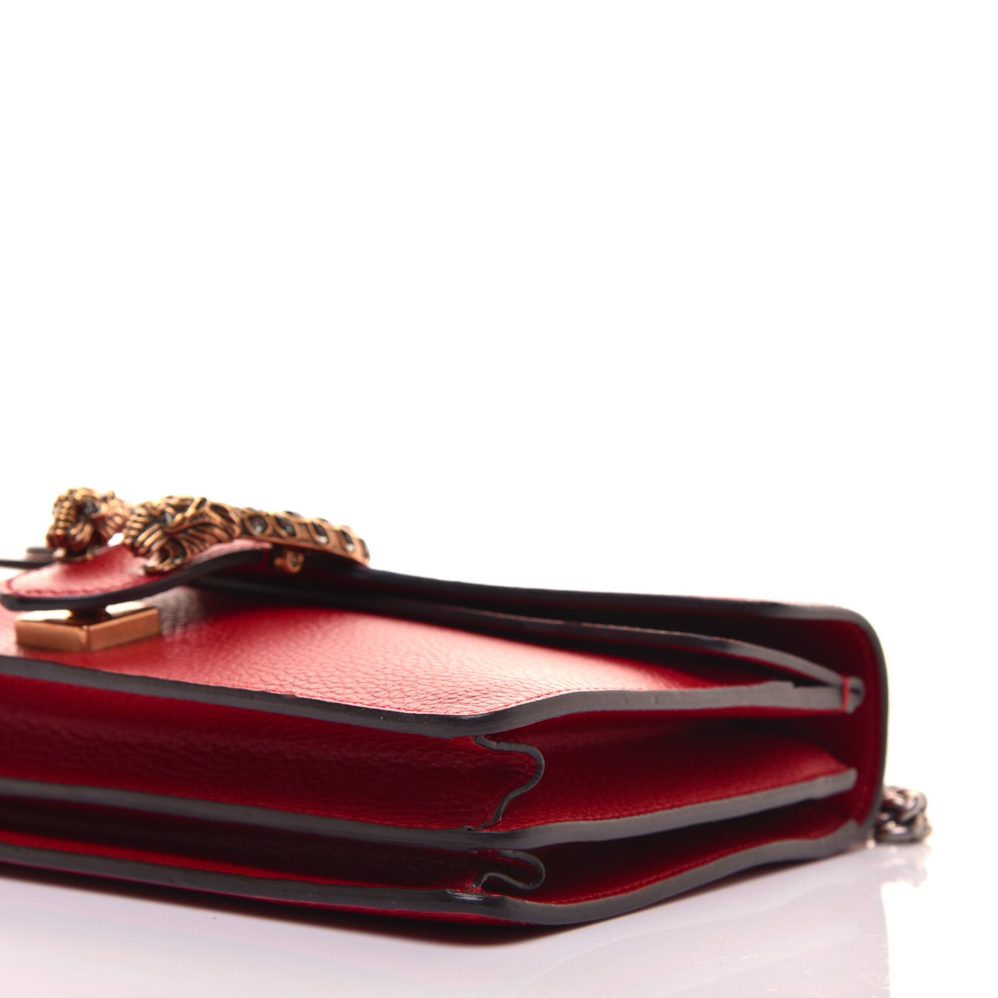 Dollar Calfskin Swarovski Crystal Small Dionysus Shoulder Bag Hibiscus Red