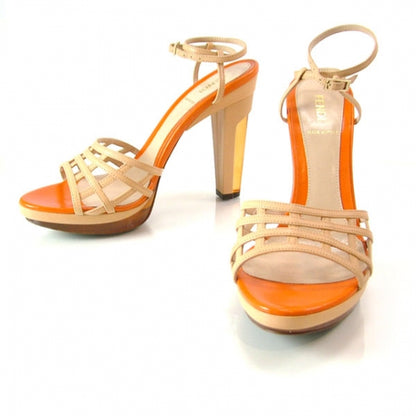 Fendi Leather Platform Heels Pumps Beige 1 of 8