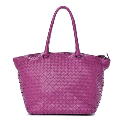 Bottega Veneta Nappa Intrecciato Top Handle Tote Orchid 1 of 10