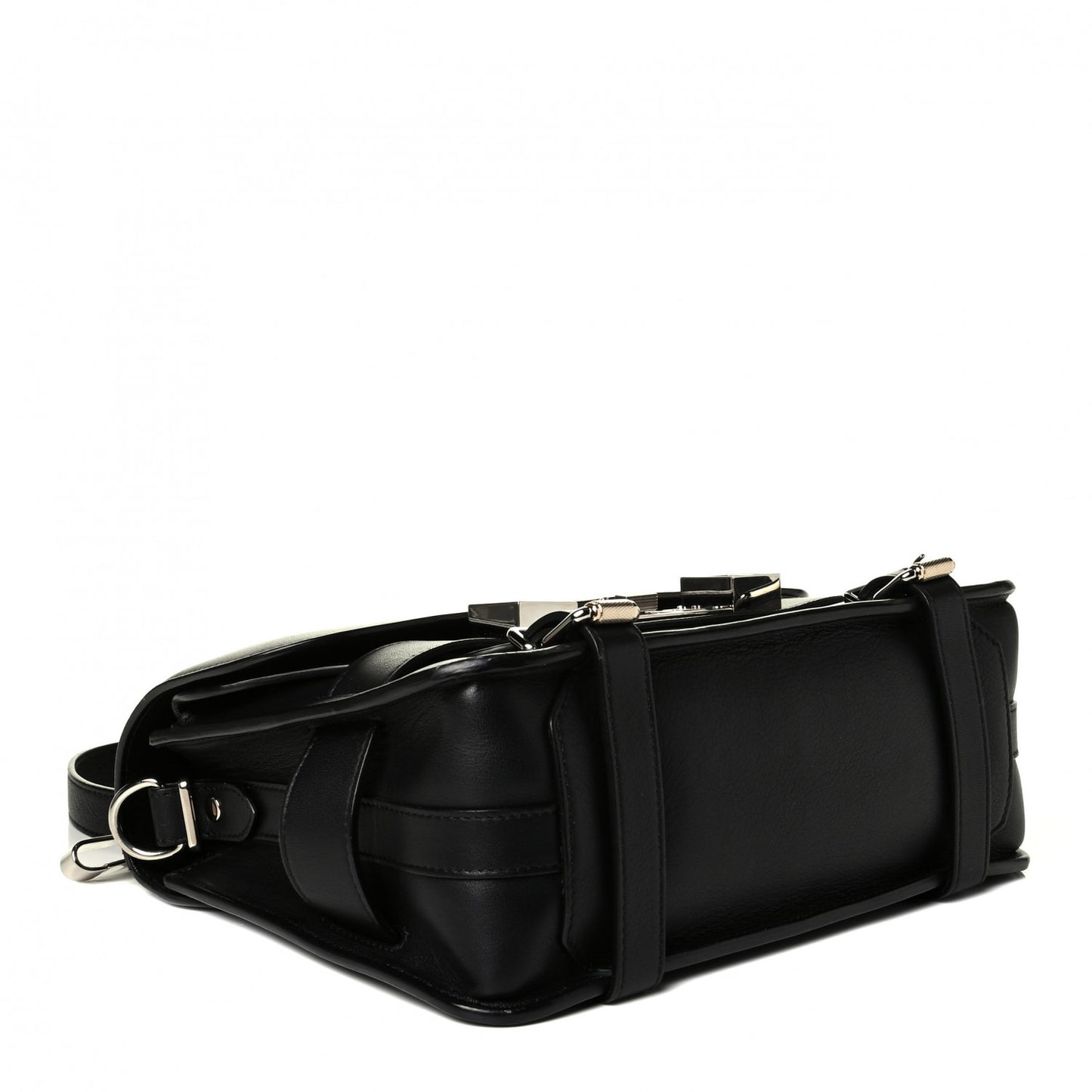 Calfskin PS11 Classic Shoulder Bag Black