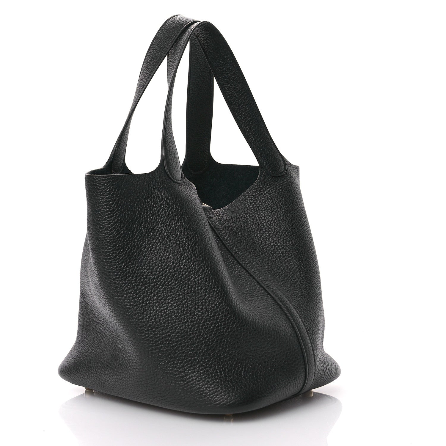 Hermes Taurillon Clemence Picotin Lock 22 MM Black 3 of 11