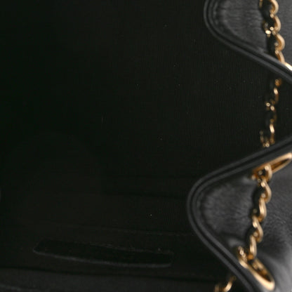 Chanel Lambskin Quilted Small Duma Drawstring Backpack Black 5 of 9