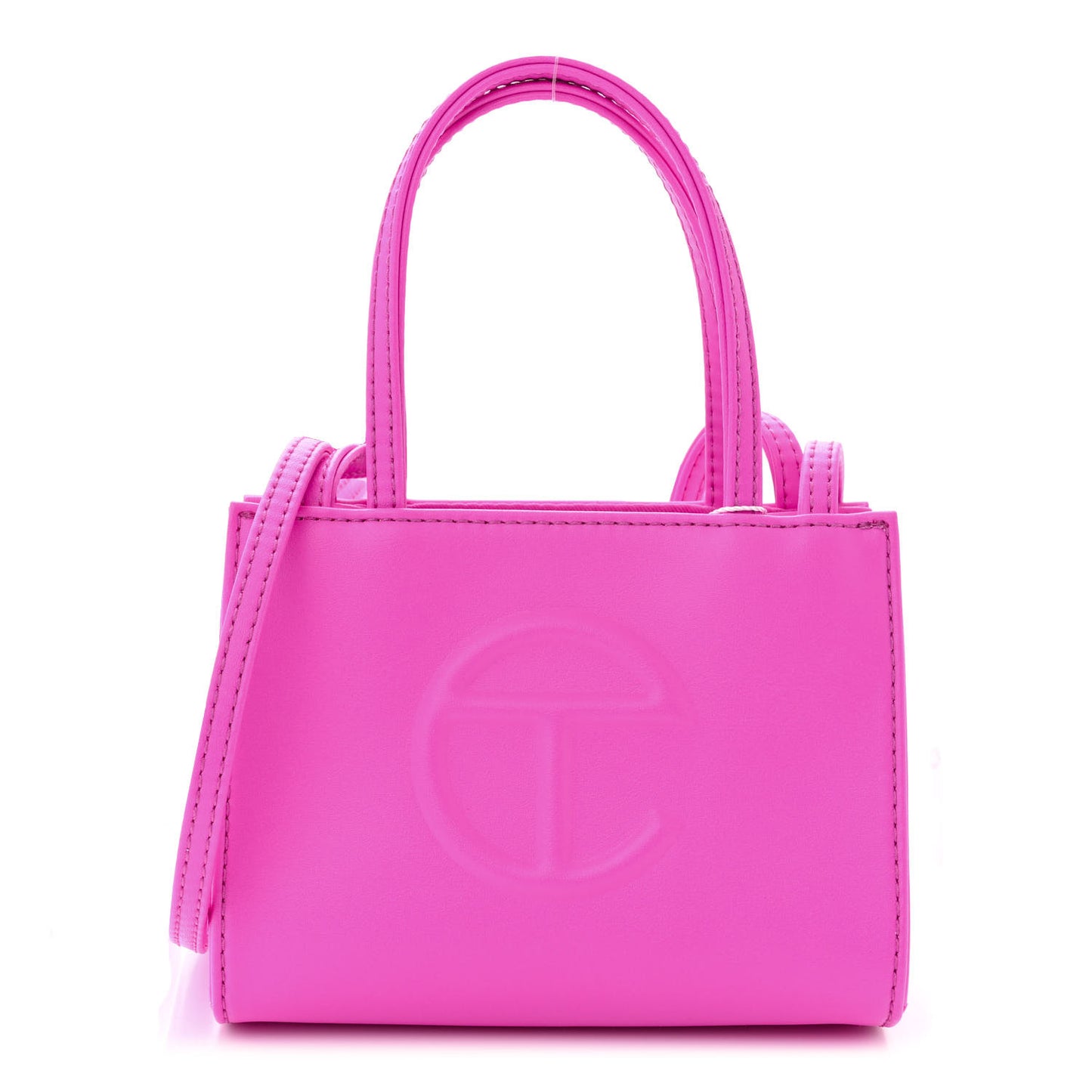 Vegan Leather Small Shopping Bag Azalea