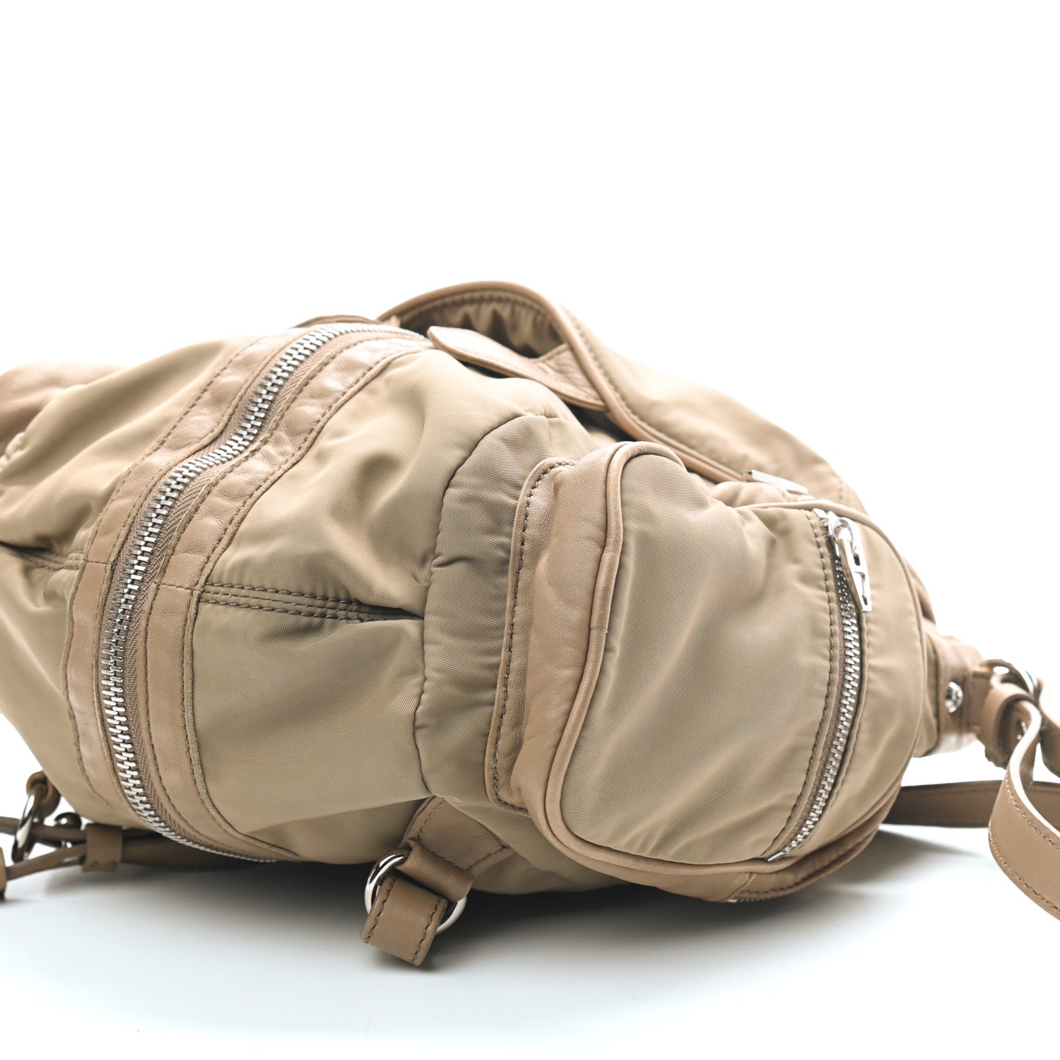 Alexander Wang Lambskin Nylon Mini Marti Backpack Khaki 8 of 8