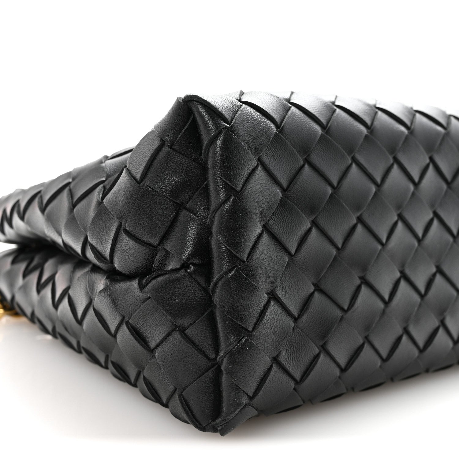 Bottega Veneta Nappa Intrecciato Small Andiamo With Chain Shoulder Bag Black 8 of 9