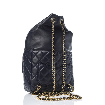 Chanel Lambskin Quilted Small in Seoul Backpack Navy 3 of 9