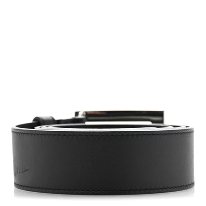 Gucci Calfskin Crystal Square G Madelyn Belt 90 36 Black 2 of 7
