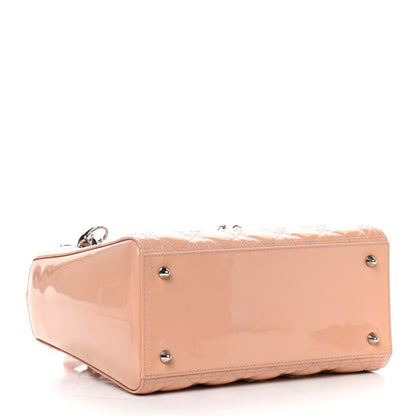 Christian Dior Patent Cannage Medium Lady Dior Light Pink 3 of 9