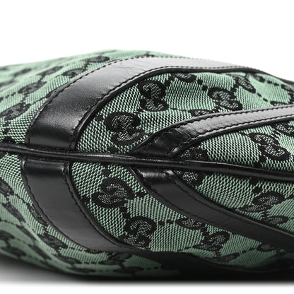 Gucci Monogram Medium Abbey Convertible Tote Green Black 10 of 10