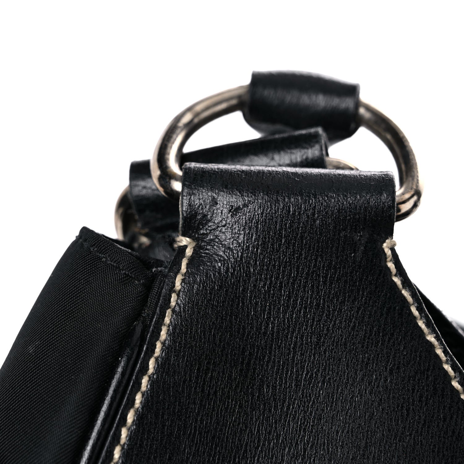 Prada Tessuto Nylon Moon Shoulder Bag Black 14 of 19