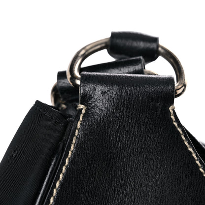 Prada Tessuto Nylon Moon Shoulder Bag Black 14 of 19