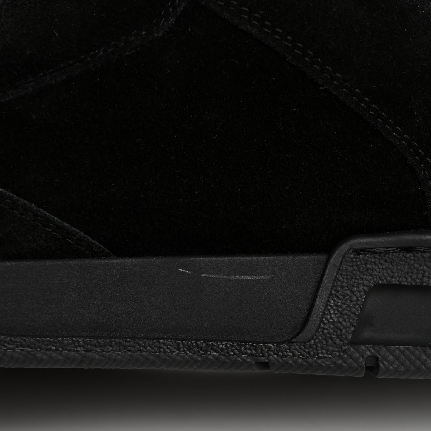 Suede Mens LV Trainer Sneakers 9 Black