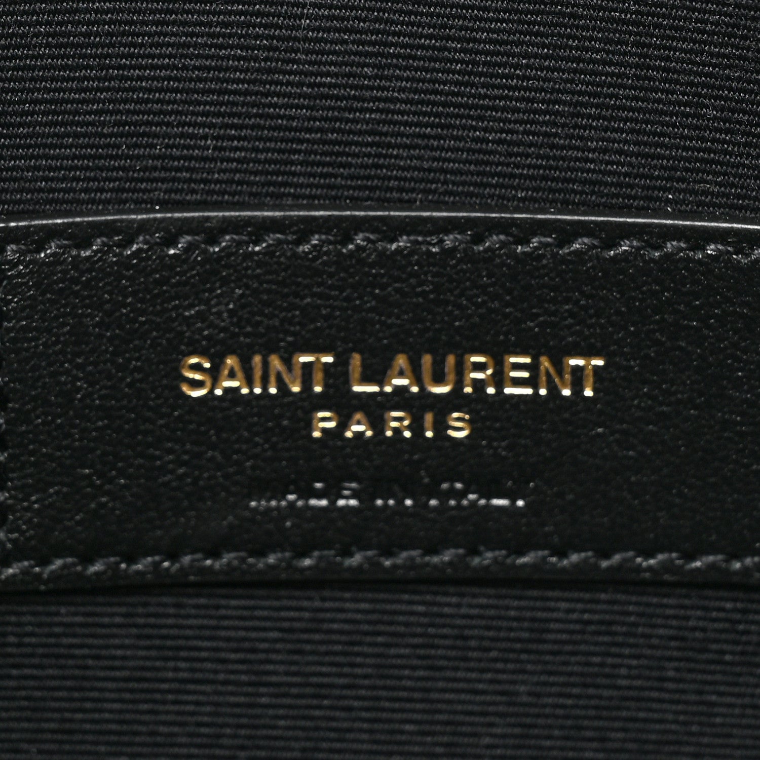 Saint Laurent Smooth Calfskin Monogram Bill Pouch Black 7 of 13