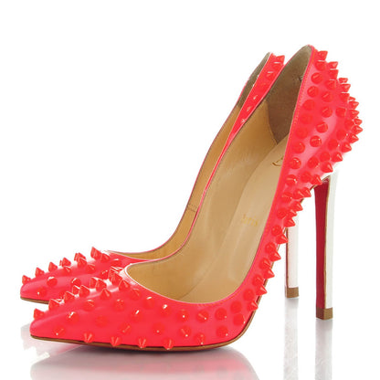 Christian Louboutin Patent Pigalle Spikes 120 Pumps 35.5 Pink 3 of 11