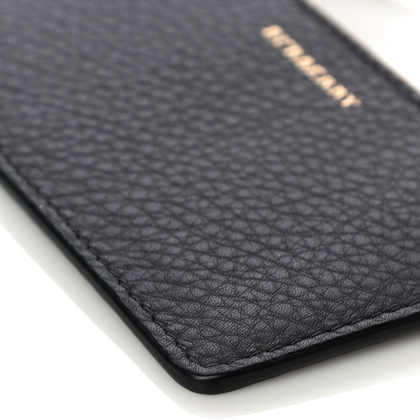 Grained Calfskin Two Tone Somerset Coin Case Card Holder Navy