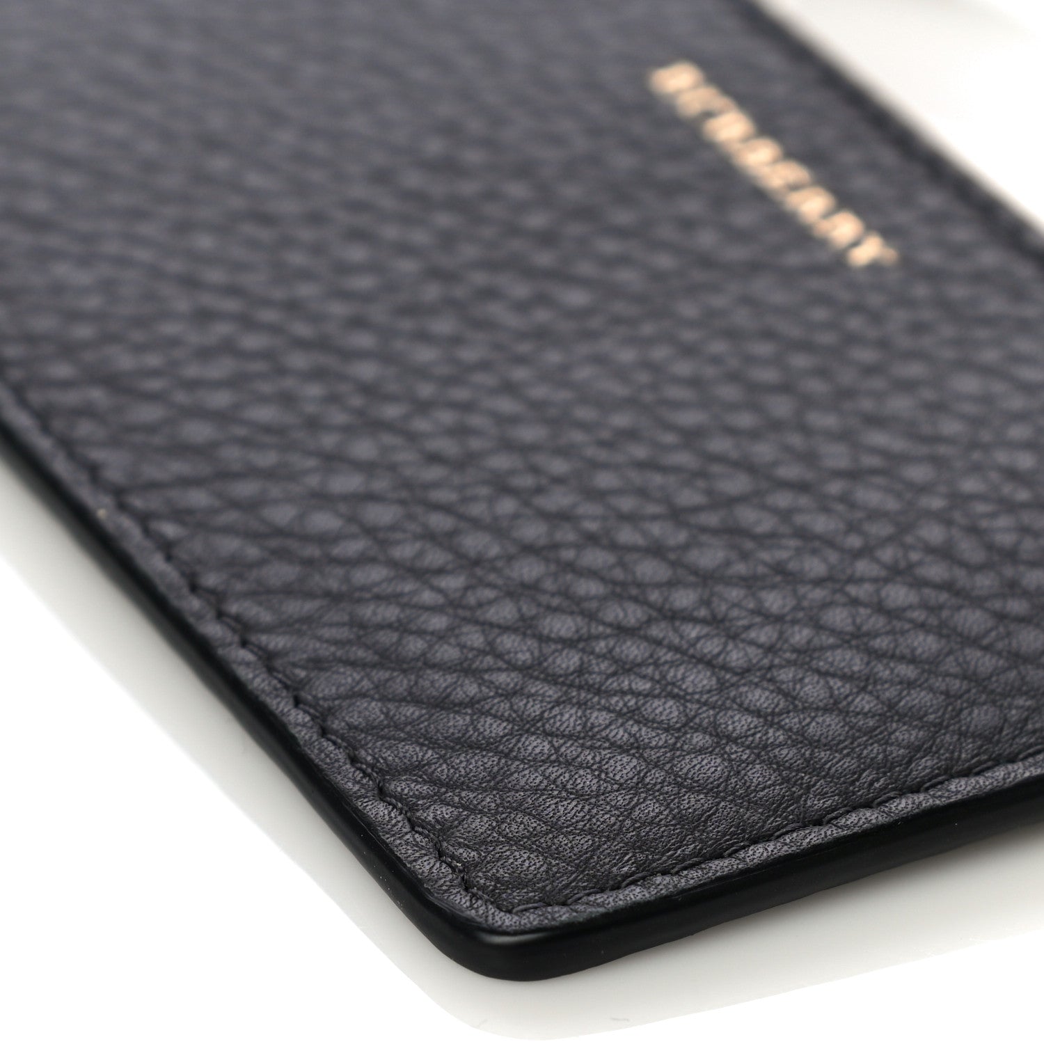 Burberry Grained Calfskin Two Tone Somerset Coin Case Card Holder Navy 8 of 8