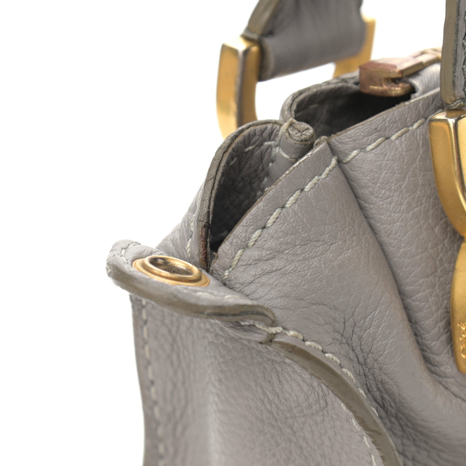 Chloe Calfskin Small Marcie Satchel Cashmere Grey 12 of 12