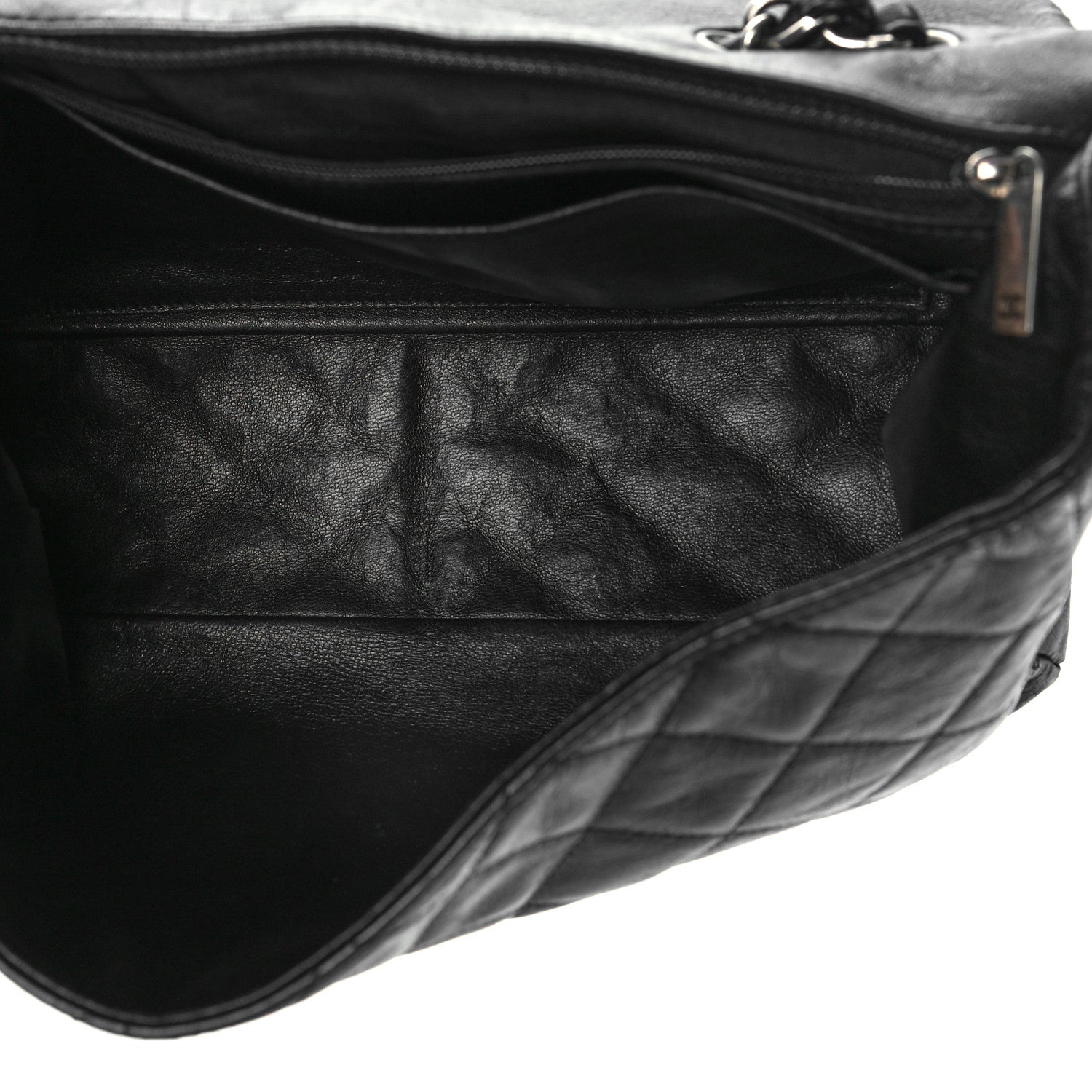 Chanel Washed Lambskin Quilted Jumbo Hybrid Reissue Flap Black 5 of 8