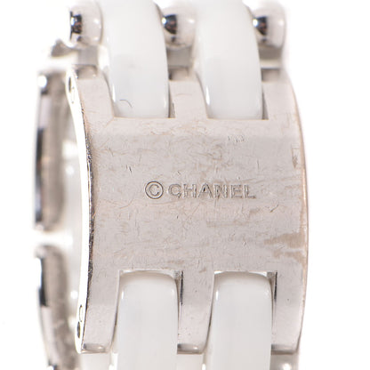 Chanel 18K White Gold Ceramic Large Ultra Ring 5.5 5 of 5