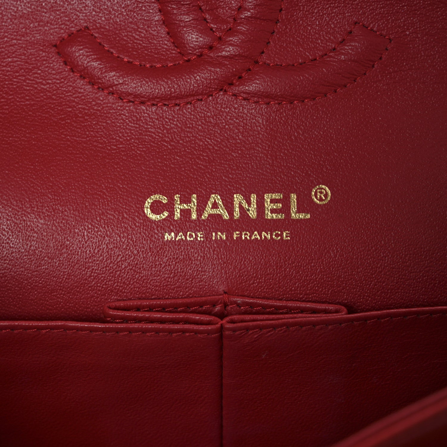 Chanel Lambskin Quilted Medium Double Flap Red 10 of 37
