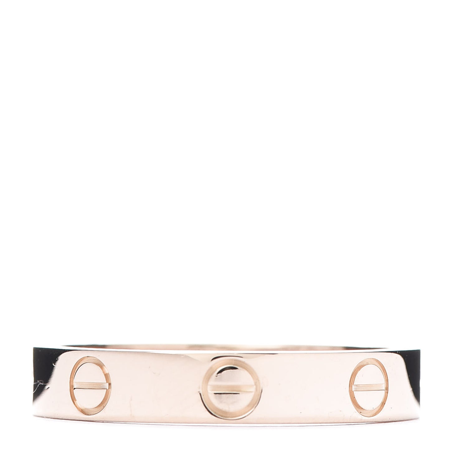 18K Pink Gold 3.5mm LOVE Wedding Band Ring 53 6.25
