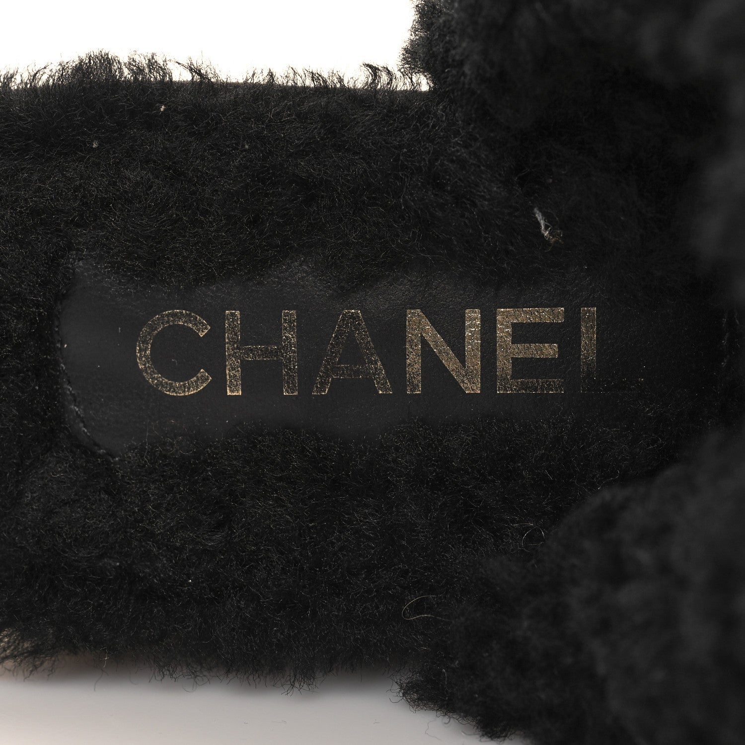 Chanel Suede Calfskin Shearling Turn Lock Clogs 40 Black 7 of 8