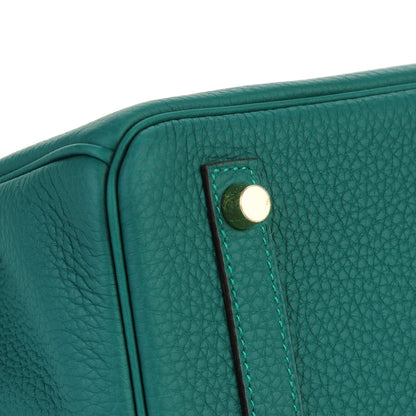 Hermes Togo Birkin 30 Malachite 14 of 28