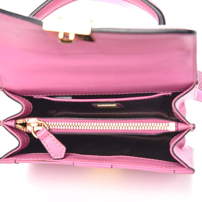 MCM Visetos Mini Tracey Satchel Pink 5 of 9