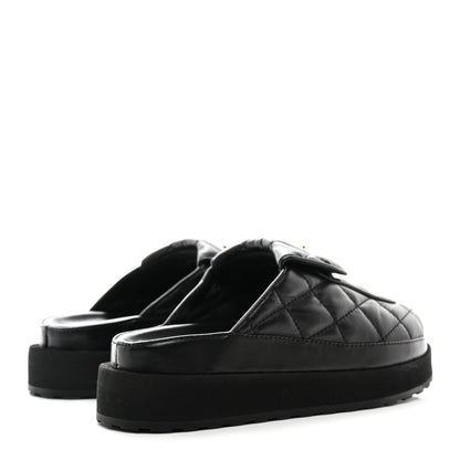 Chanel Lambskin Quilted CC Turnlock Mules 36 Black 4 of 8