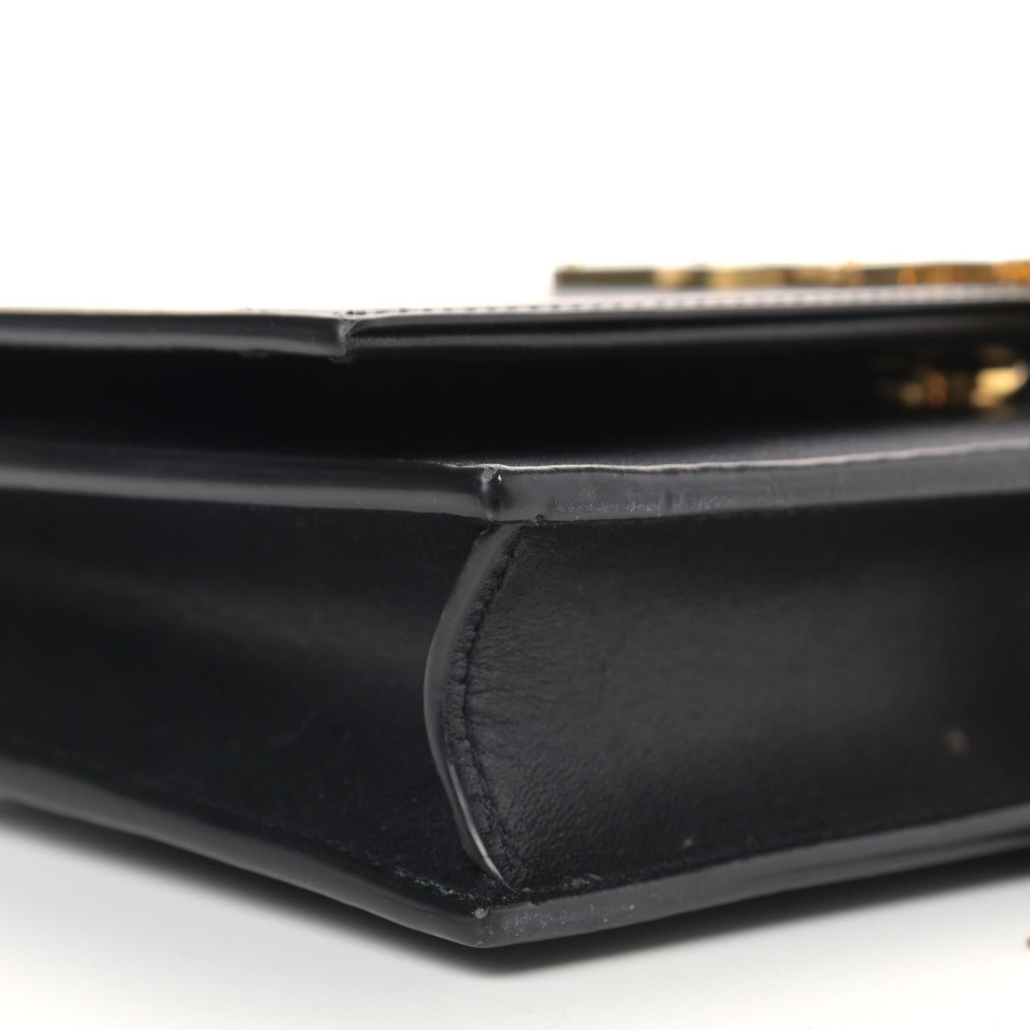 Saint Laurent Smooth Calfskin Classic Monogram Kate Tassel Chain Wallet Black 8 of 16