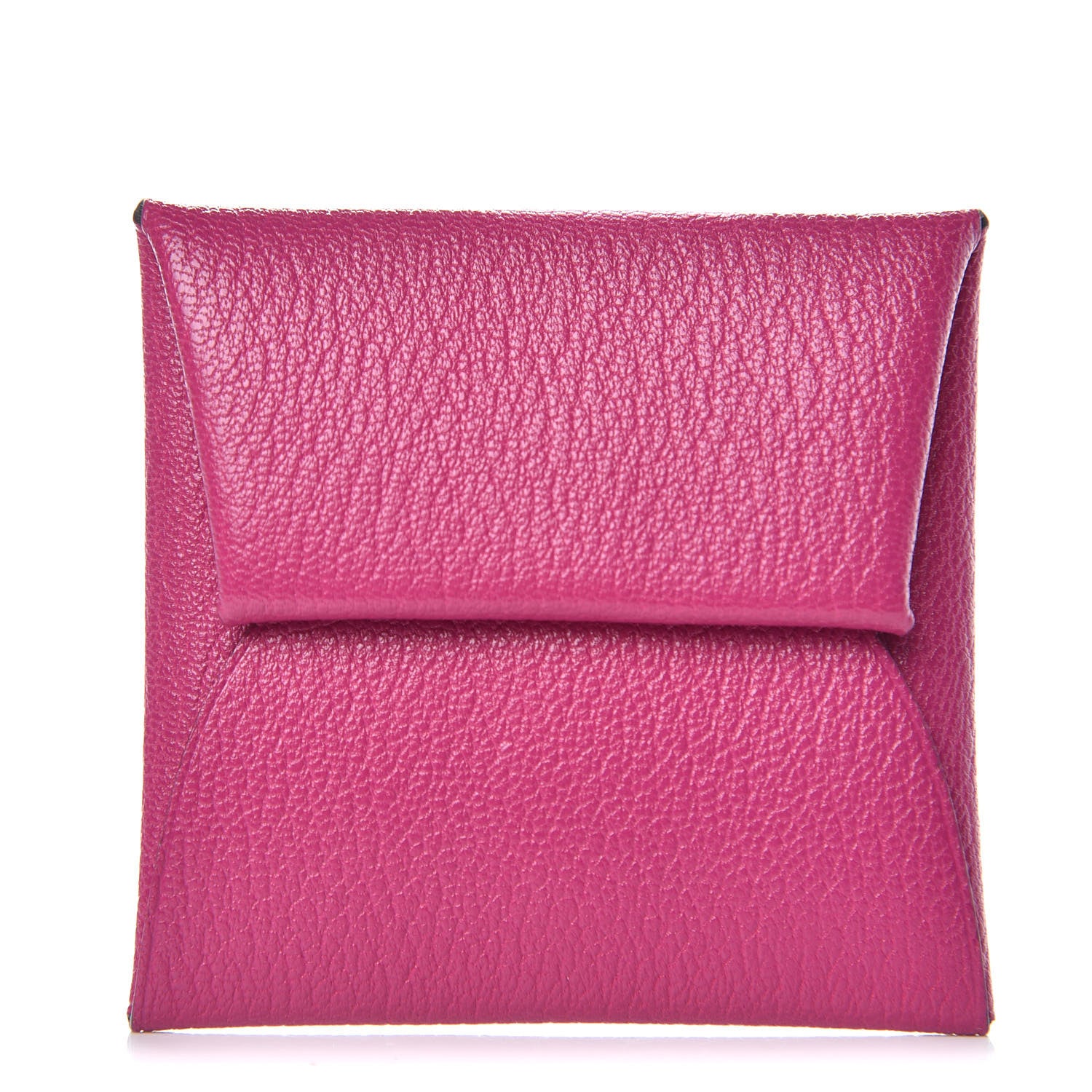 Hermes Chevre Mysore Bastia Coin Purse Rose Pourpre 1 of 8