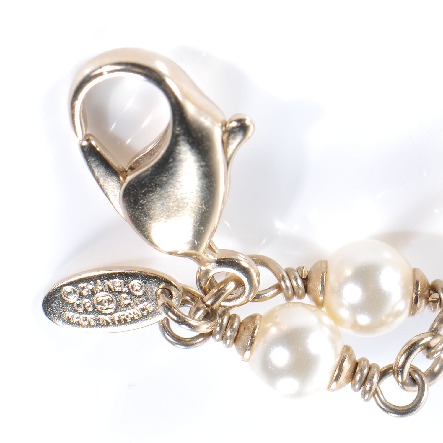 Chanel CC Irregular Pearl Belt Gold 6 of 6