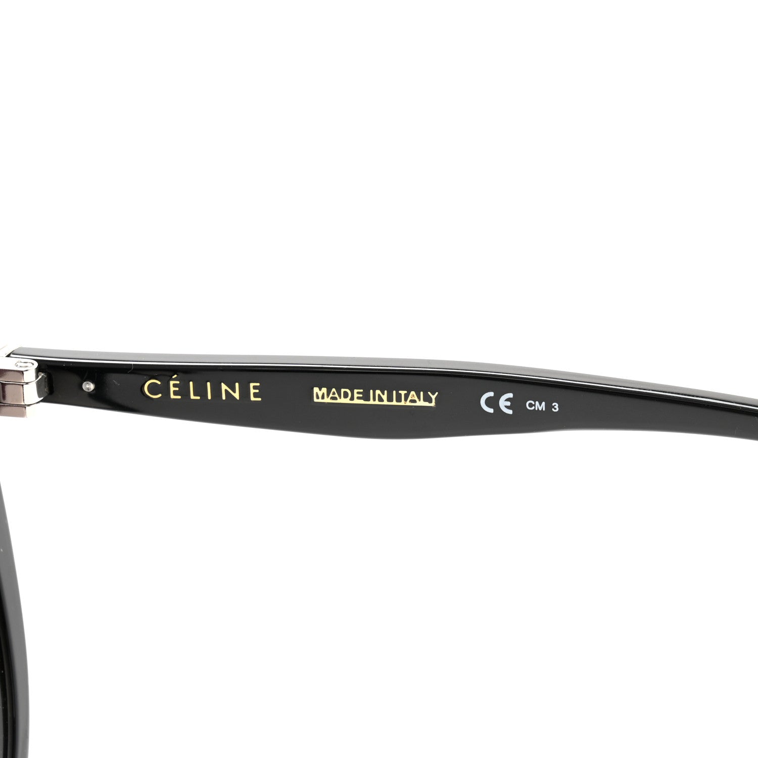 Celine Acetate Thin Shadow Sunglasses CL41435/S Black 5 of 7