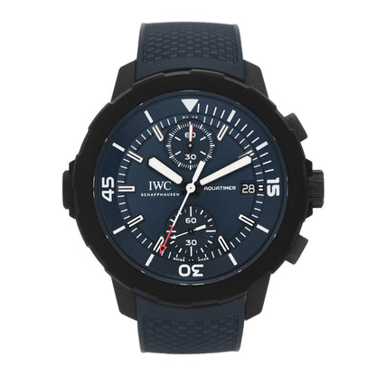 IWC Stainless Steel Rubber 45mm Aquatimer Chronograph "Laureus Sport For Good" Limited Edition Automatic Watch Blue IW379507 1 of 5