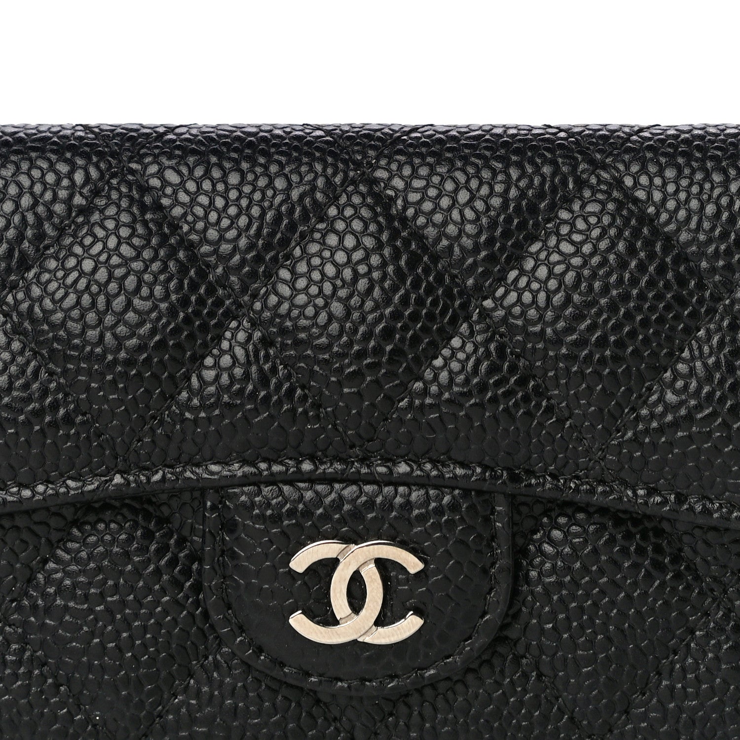 Chanel Caviar Quilted Flap Card Holder Black 9 of 12