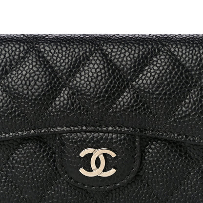 Chanel Caviar Quilted Flap Card Holder Black 9 of 12