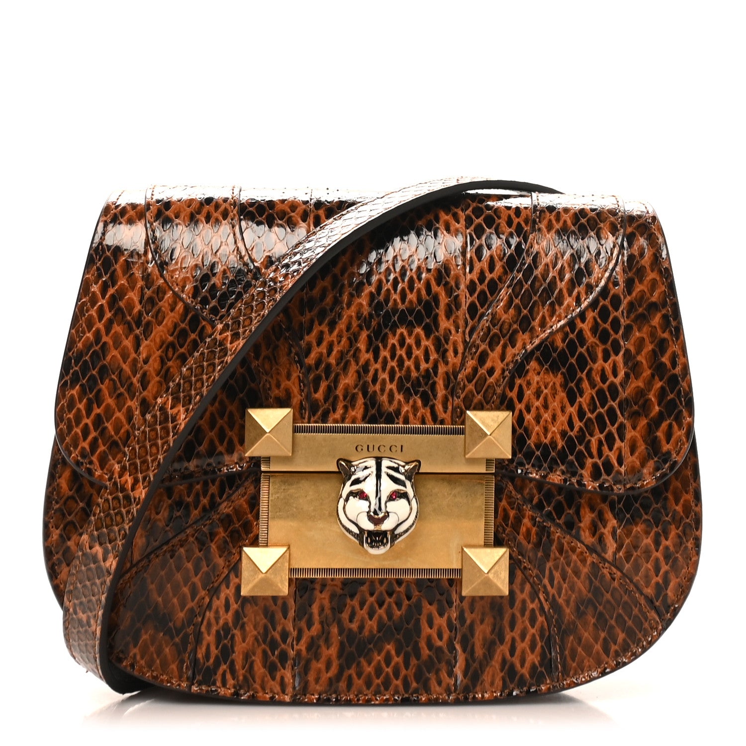 Gucci Elaphe Radiata Crystal Small Osiride Shoulder Bag Bright Cuir Ruby 1 of 10