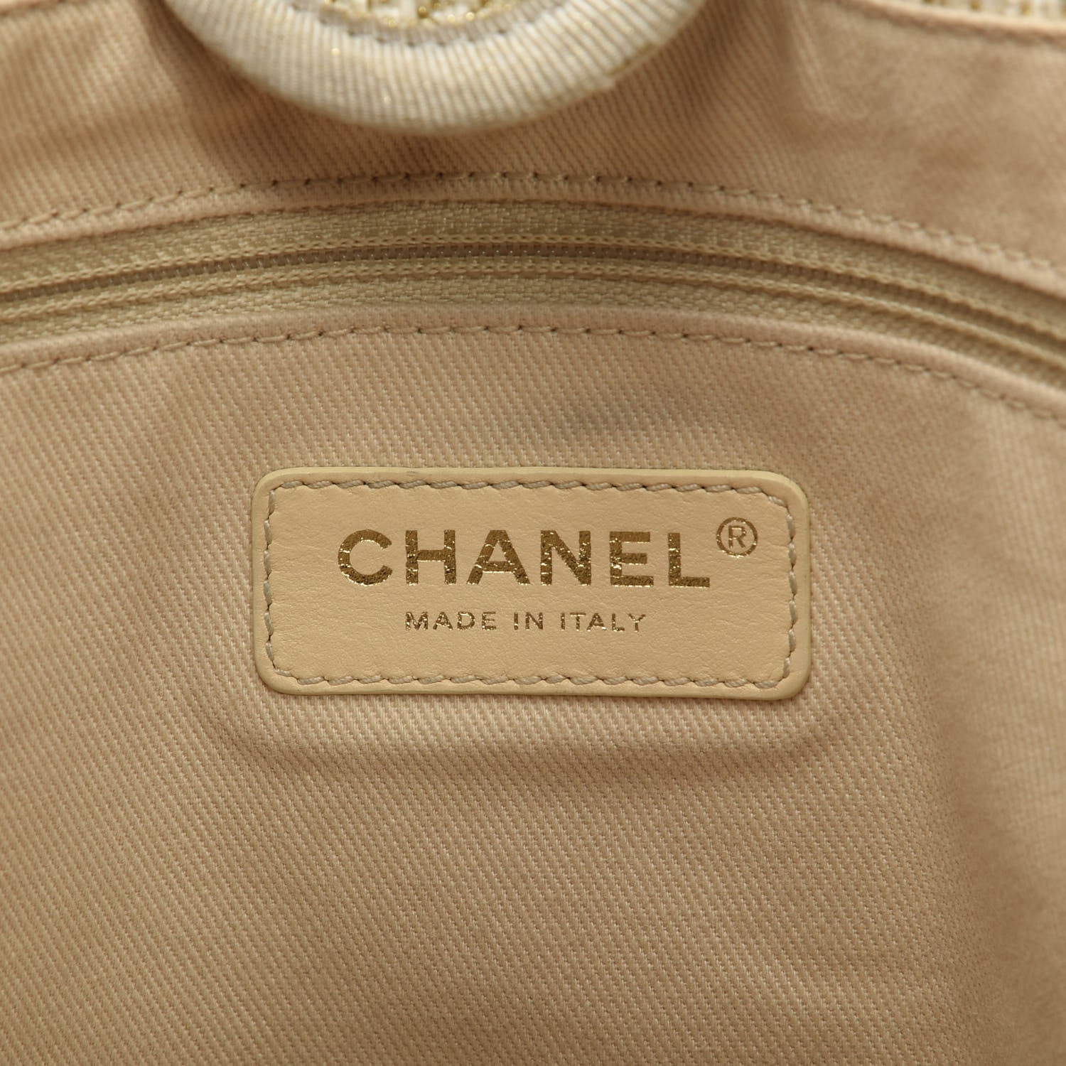 Chanel Mixed Fibers Small Deauville Tote Light Beige 8 of 10